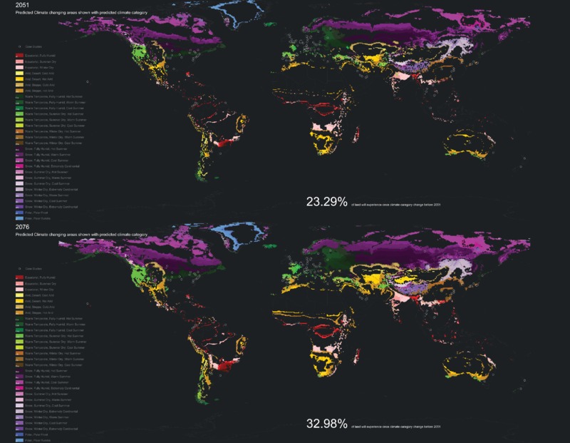 Koppen Climate Change Map