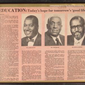 "Education: Today's hope for tomorrow's 'good life'"