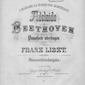 Adelaide : von Beethoven