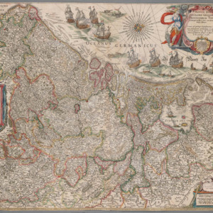 The map of the Netherlands from the fourth volume of Joan Blaeu&#039;s Atlas Maior.<br />
