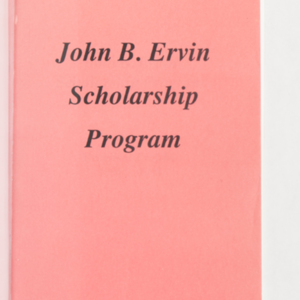 John B. Ervin Scholarship Program Recipient Profiles 1990-1993