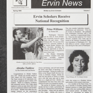 <em>Ervin News </em>Volume 1