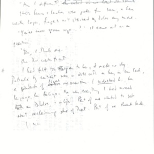 29 Verso) "retrospect." Draft page of Merrill's The (Diblos) Notebook. Pencil.