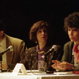 Robert Hegel, María Inés Lagos, and Luisa Valenzuela at the Writer in Politics Conference