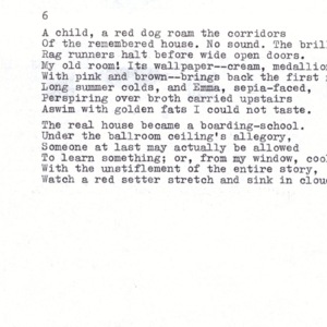 34) "A child, a red dog." Half sheet, bond.