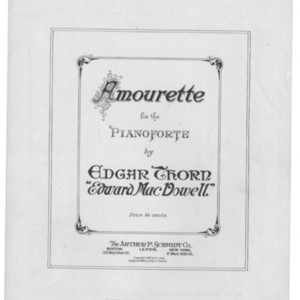 Amourette : for the pianoforte  