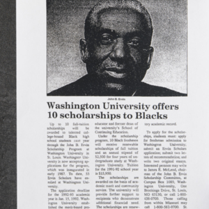 "Washington University offers 10 scholarships to Blacks"